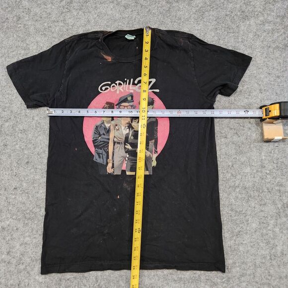 VTG Y2K 2000s Gorillaz Mens‎ L Large Music Band Concert Tour Graphic T Shirt - Picture 9 of 12